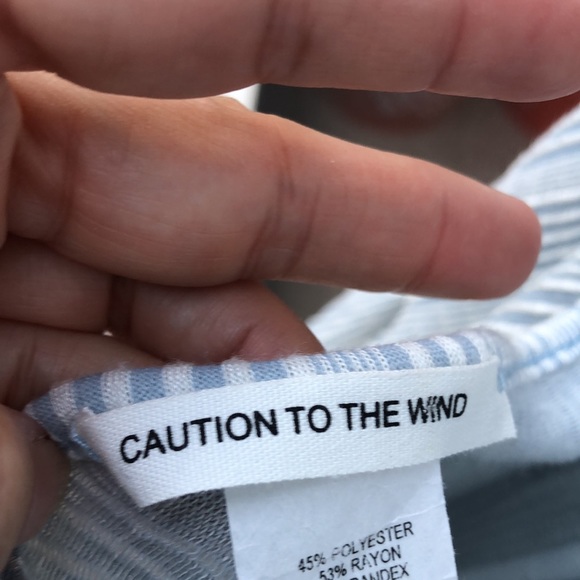 Worn once! - CAUTION TO THE WIND Tiered Halter Dress - Picture 2 of 10